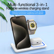 Fast Wireless Charger Stand 3 in 1 Charging Station For iPhone Apple Watch Airpods Pro